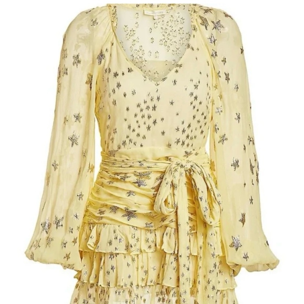 LoveShackFancy Tiered Ruffle Chiffon Mini Dress – Size 0 - Picture 1 of 11
